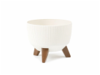Květináč Lamela Roma 956-74, plast, O 24 cm, krém