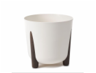 Květináč Lamela Frida 236-74, plast, O 26 cm, krém