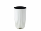 Květináč Lamela Mira Tall 982-05, plastový, O 25cm, bílý