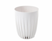 Květináč Lamela Mira 908-05, plastový, O 30 cm, bílý