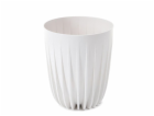 Květináč Lamela Mira 906-05, plastový, O 19 cm, bílý