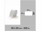 Niimbot štítky R 45x20mm 320ks Bílé pro B21, B21S, B3, B1S