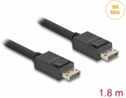 DeLOCK kabel DisplayPort 2.1 samec > DisplayPort samec, 16K, 80 Gb/s