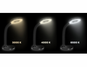 CONNECT IT GLOW, Stolová LED lampa, čierna