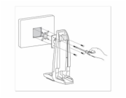 Ergotron - Upevňovací komponent (přepážka) - pro Displej LCD - pro rozhraní zapuštěného displeje - černá - montážní rozhraní: 75 x 75 mm - pro P/N: 80-107-200