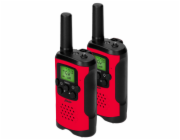 Alecto Walkie Talkie 2er Set für Kinder, 7 km Reichw., rot/schw.