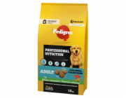 PEDIGREE Professional Nutrition Adult with beef and vegetables, medium and large breeds  - suché krmivo pro psy - 12 kg
