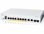 Cisco Catalyst switch C1300-8FP-2G (8xGbE,2xGbE/SFP combo,8xPoE+,120W,fanless) - REFRESH