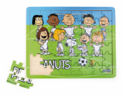small foot Dřevěné puzzle Snoopy a fotbal