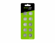 Green Cell Blister 10x Lithium Battery CR2025 3V 160mAh Button