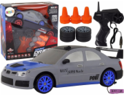 Sportovní auto na dálkové ovládání LeanToys R/C 1:24 Šedá vyměnitelná kola