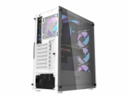 Darkflash DK352 Plus computer case + 4 fans (black and white)