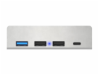 CONNECT IT USB DeskHub 4v1 na desku stolu, stříbrný