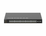 NETGEAR AV Line M4350-40X4C - Přepínač - L3 - řízený - 40 x 100/1000/2.5G/5G/10GBase-T (PoE++) + 4 x 40/100 Gigabit QSFP28 - proudění vzduchu zpředu dozadu - Lze montovat do rozvaděče - PoE++ (196 W)