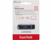 SanDisk Phone Drive - Jednotka USB flash - 128 GB - USB-C / Lightning - metalická modrá