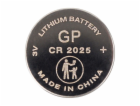 1x500 GP CR2025 Lithium 3V Knopfzelle BULK Schrumpfpack