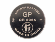 1x500 GP CR2025 Lithium 3V Knopfzelle BULK Schrumpfpack