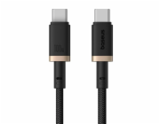 Baseus Dura Kabel pro rychlé nabíjení z typu C na typ C 100 W 1 m černý, zlatý