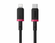 Rychlonabíjecí kabel Baseus Dura USB/Lightning 1m 20W černo červený