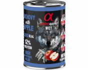ALPHA SPIRIT WET Ančovičky s jablkem - mokré krmivo pro psy - 400g