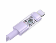 Baseus Gem Rychlonabíjecí kabel USB-C na iP 2 m 20 W Fialová