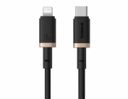 Baseus Dura USB-C - iP - USB-C kabel na Lightning (7-pinový) 20 W, 2 m (černý, zlatý)