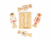 Bigjigs Toys Dřevěné puzzle Anatomie chlapec