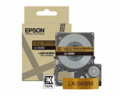 Epson LabelWorks LK-5KBM - Černá na metalické zlaté - Role (1,8 cm x 9 m) 1 kazeta/y závěsný box - pásková kazeta - pro LabelWorks LW-C410, LW-C610
