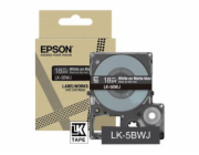 Epson LabelWorks LK-5BWJ - Bílá na matné černé - Role (1,8 cm x 8 m) 1 kazeta/y závěsný box - pásková kazeta - pro LabelWorks LW-C410, LW-C610