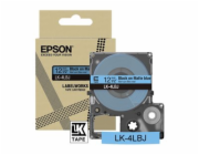 Epson LabelWorks LK-4LBJ - Černá na matné modré - Role (1,2 cm x 8 m) 1 kazeta/y závěsný box - páska