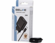Beline 30W GaN USB-C nástěnná nabíječka + USB-C kabel, černý