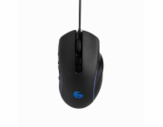 GEMBIRD myš RAGNAR RX500, podsvícená, 6 tlačítek, černá, 7200DPI,  USB