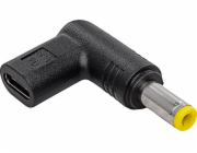 AKYGA Adaptér 5,5 x 2,5 zástrčka pro univerzální napájecí zdroj AK-ND-C01 USB-C / 5,5 x 2,5 mm
