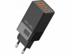 Beline 65W GaN 2xUSB-C+USB-A nástěnná nabíječka bez kabel...