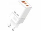 Beline 65W GaN 2xUSB-C+USB-A nástěnná nabíječka bez kabel...