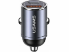 USAMS Nabíječka do auta 30W 1xUSB+1xUSB-C C38 Fast Charge...