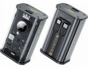 WEKOME Powerbanka 10000 mAh rychlé nabíjení s vestavěným USB-C a Lightning PD 20W + QC 22,5W černá