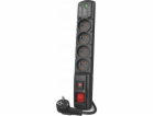 Acar Napájecí proužek F4 USB A+C 3m 4x 230V PD3.0 QC černý