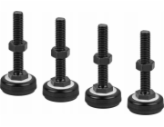 Lanberg Sada vyrovnávací nožiček M10 pro skříně AK-1602-B