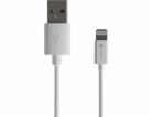 Natec Lightning (M)->USB-A(M) Kabel 2m MFI Prati White