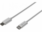 Natec Lightning (M)->USB-C (M) Kabel 2m MFI Prati White