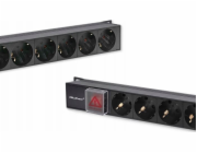 Qoltec PDU napájecí lišta pro RACK | 16A | 16xSCHUKO | Vertikální | 1,8 m