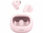 USAMS Růžová sluchátka Bluetooth 5.3 TWS řady TD