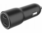 Gembird Nabíječka do auta 2xUSB-C PD 40W černá