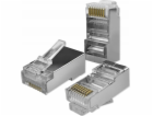 Qoltec Průchozí zástrčka konektor RJ45 | CAT5e | FTP | Pr...
