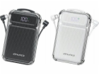 AWEI Powerbanka 10000mAh 22,5W P89K vestavěné kabely USB-...