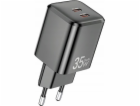 AWEI GaN 35W 2xUSB-C PD65-EU Černá AC nabíječka