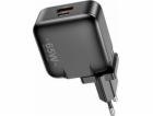 AWEI GaN 65W USB+USB-C EU+US nástěnná nabíječka
