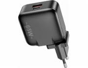 AWEI GaN 65W USB+USB-C EU+US nástěnná nabíječka
