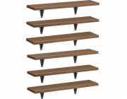 Maclean  Nástěnné police 6 ks 8kg MC-331